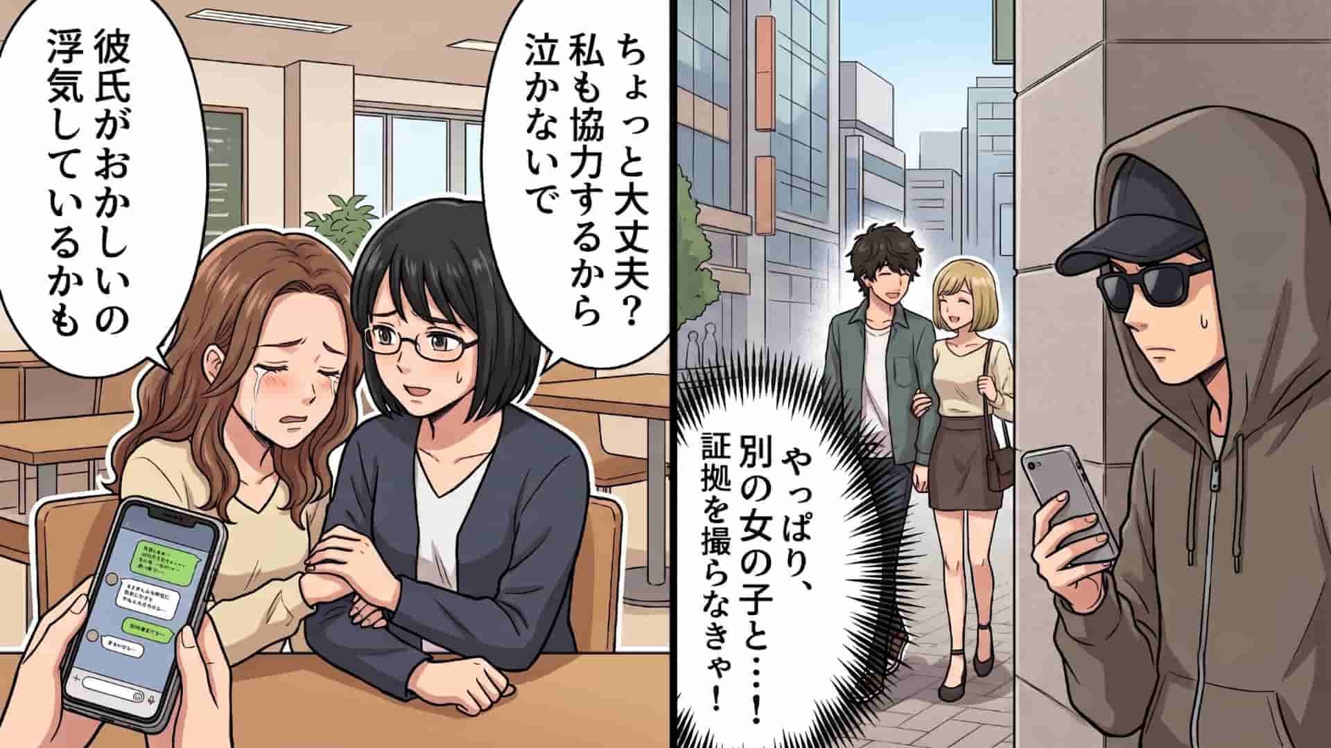 【恋愛トラブル】「非常識にも程がある」親友の浮気調査に協力したら、【最悪な展開】になって...！？