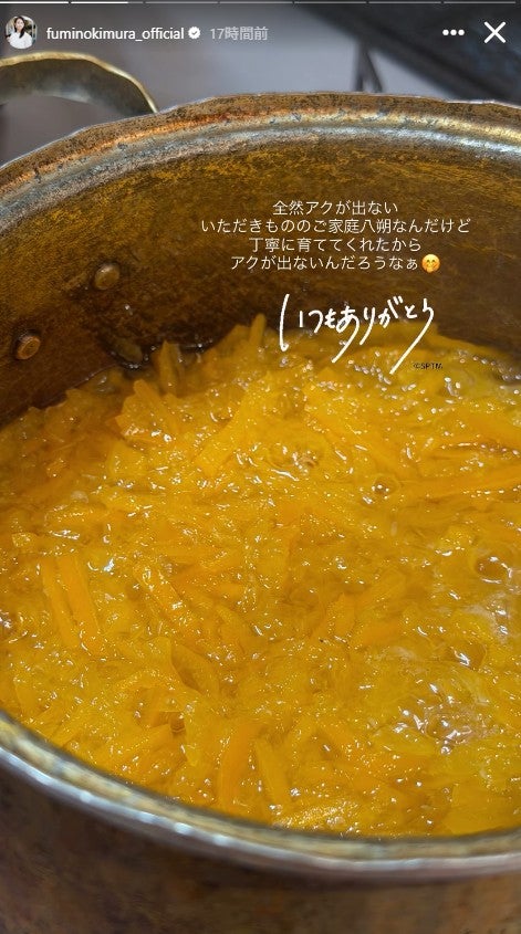 木村文乃Instagramストーリーズより