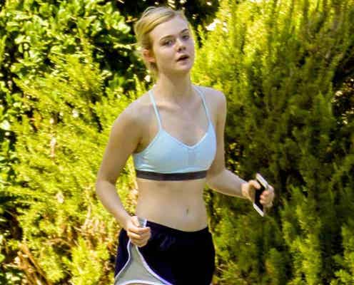 エル・ファニングの萌えランニング姿