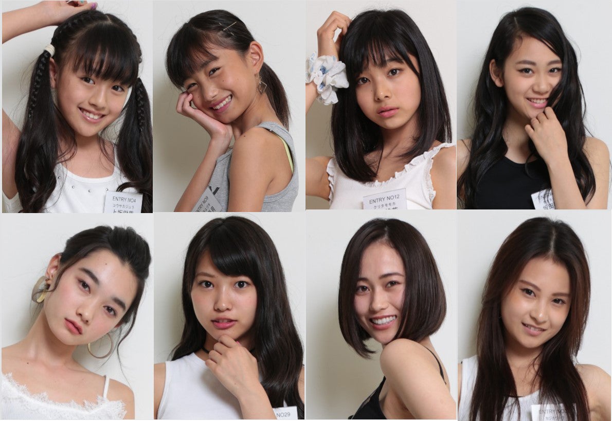 （上段左から）上坂樹里、尾崎優月、栗田桃花、坂田琴音（下段左から）新野尾七奈、古田愛理、阿部桜子、梶川永遠（提供画像）