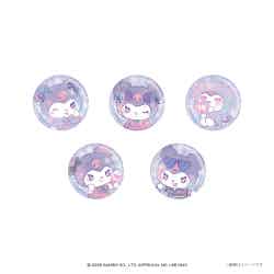 ラメ缶バッジ(ランダム5種) 税込660円(C)2025 SANRIO CO., LTD. APPROVAL NO. L661943