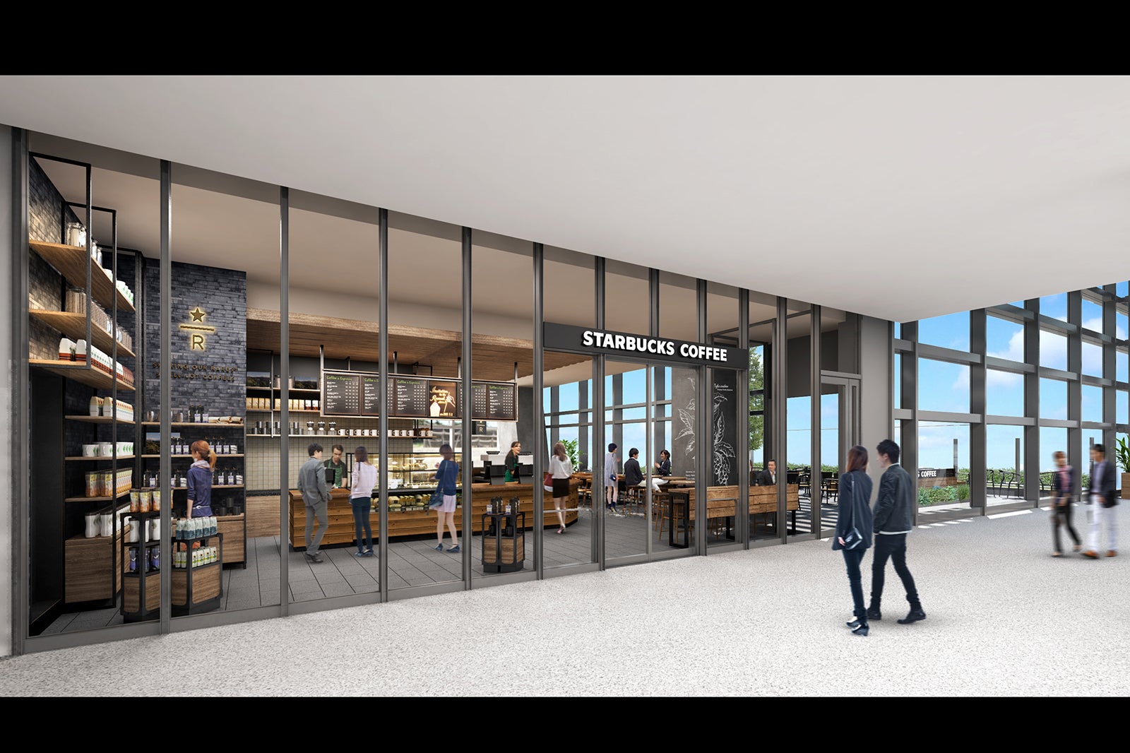 スターバックス コーヒー 名古屋JRゲートタワー店 外観／画像提供：スターバックス コーヒー ジャパン