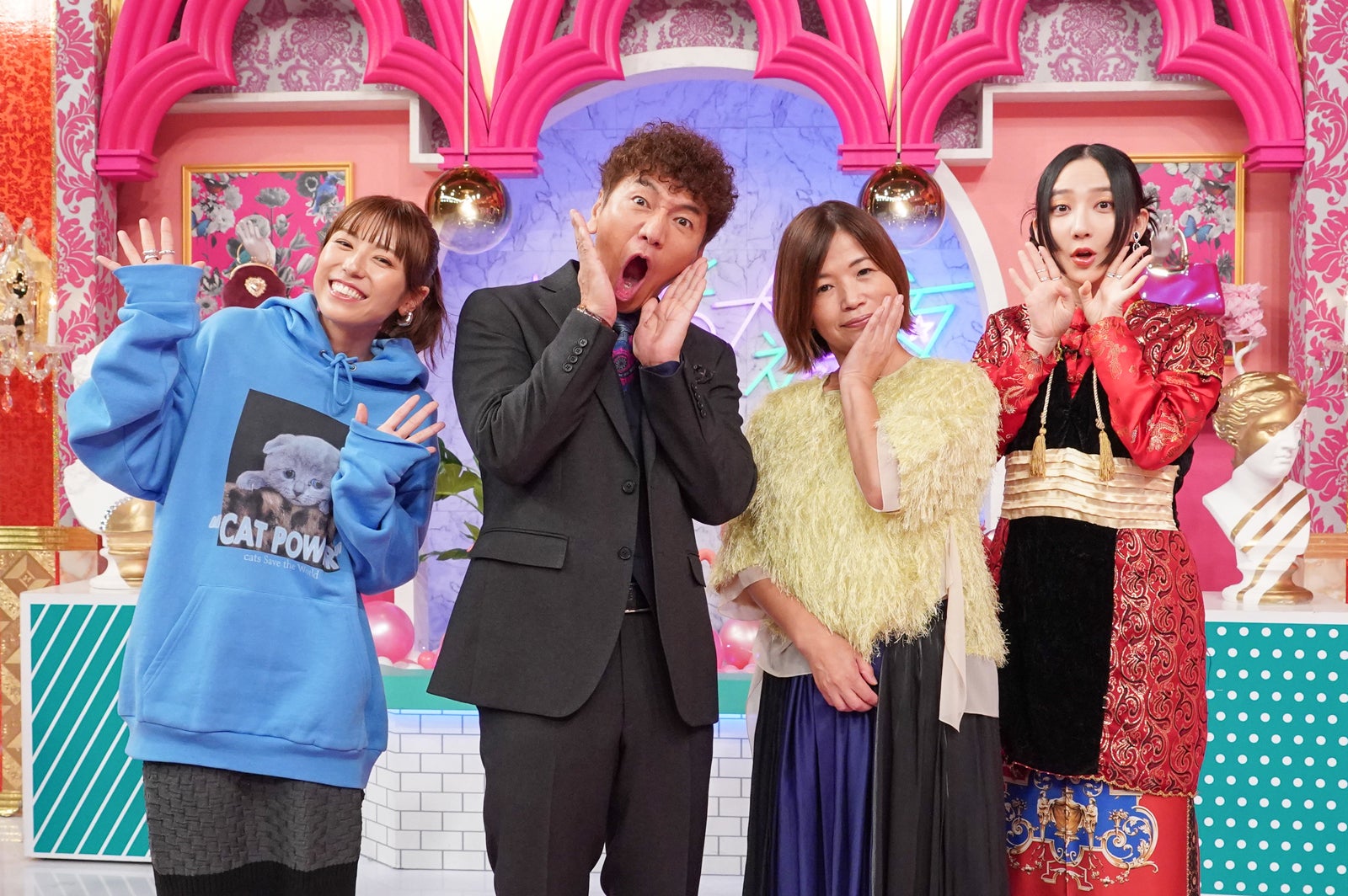 若槻千夏、上田晋也、大久保佳代子、ファーストサマーウイカ（C）日本テレビ