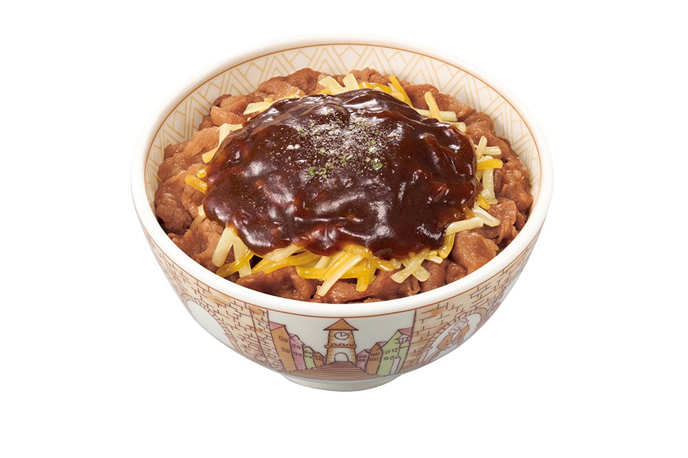 すき家「デミグラスチーズ牛丼」（提供写真）