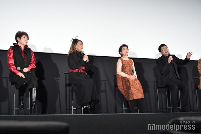 (左から)一龍斎貞友、高山みなみ、田中真弓、関俊彦(C)モデルプレス