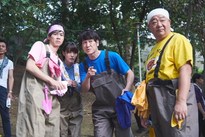 戸塚純貴、岸明日香、田中直樹、木下隆行 (C)テレビ東京