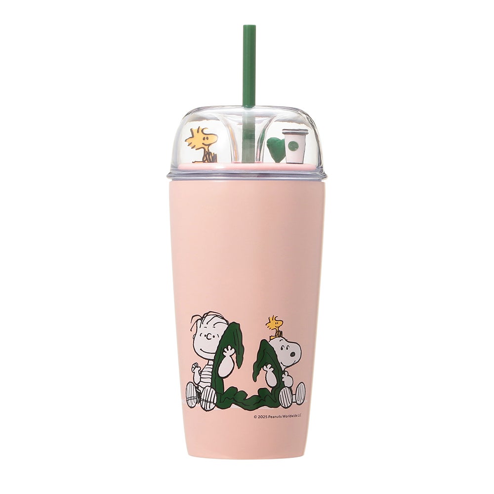PEANUTS ステンレスコールドカップタンブラー ピンク 473ml ¥5,900（C）2025 Peanuts Worldwide LLC
