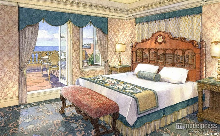 「ヴェネツィア・サイド」客室のイメージ(C)Disney