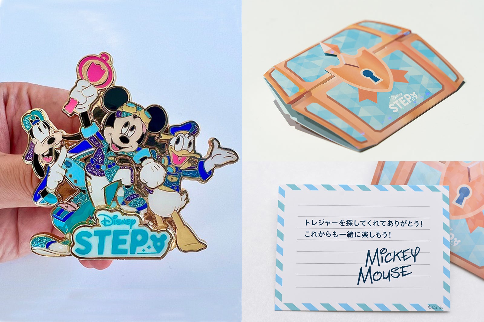 ディズニー ステップ限定ピンバッジ5000人にプレゼント ミッキー