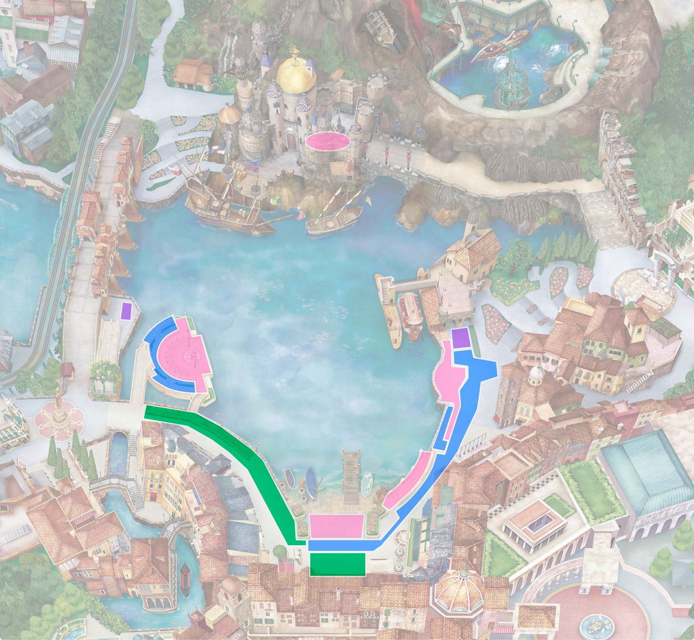 「ビリーヴ！～シー・オブ・ドリームス～」鑑賞エリアマップ