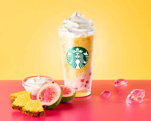 スタバ新作「My フルーツ3 フラペチーノ ゴールデン パイン & グアバ ヨーグルト」全国28の取り扱い店舗に登場