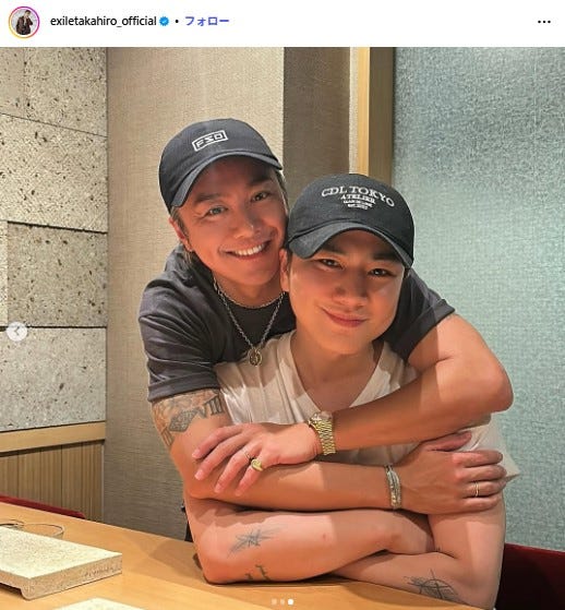 TAKAHIRO公式Instagramより