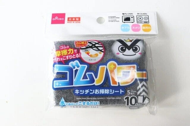 ダイソー　ゴムパワーお掃除シート（落ち落ちV）　パッケージ