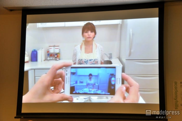 料理作成の様子「GALAXY Note」で撮影