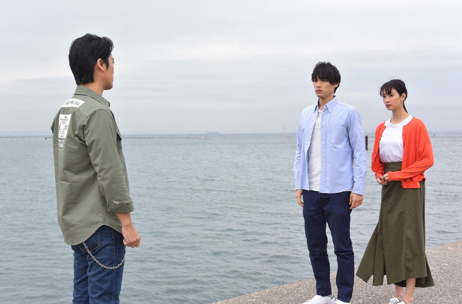 桐谷健太、福士蒼汰、菜々緒／「4分間のマリーゴールド」第4話より（C）TBS