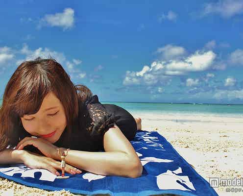 益若つばさ、グアム満喫 恋人岬にビーチ…2人きりの親密旅行を公開