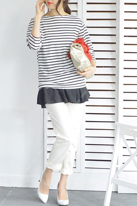 ゆったり履けるボーイフレンドデニムダメージ加工cocaオリジナル「coca」3,990円（税込）