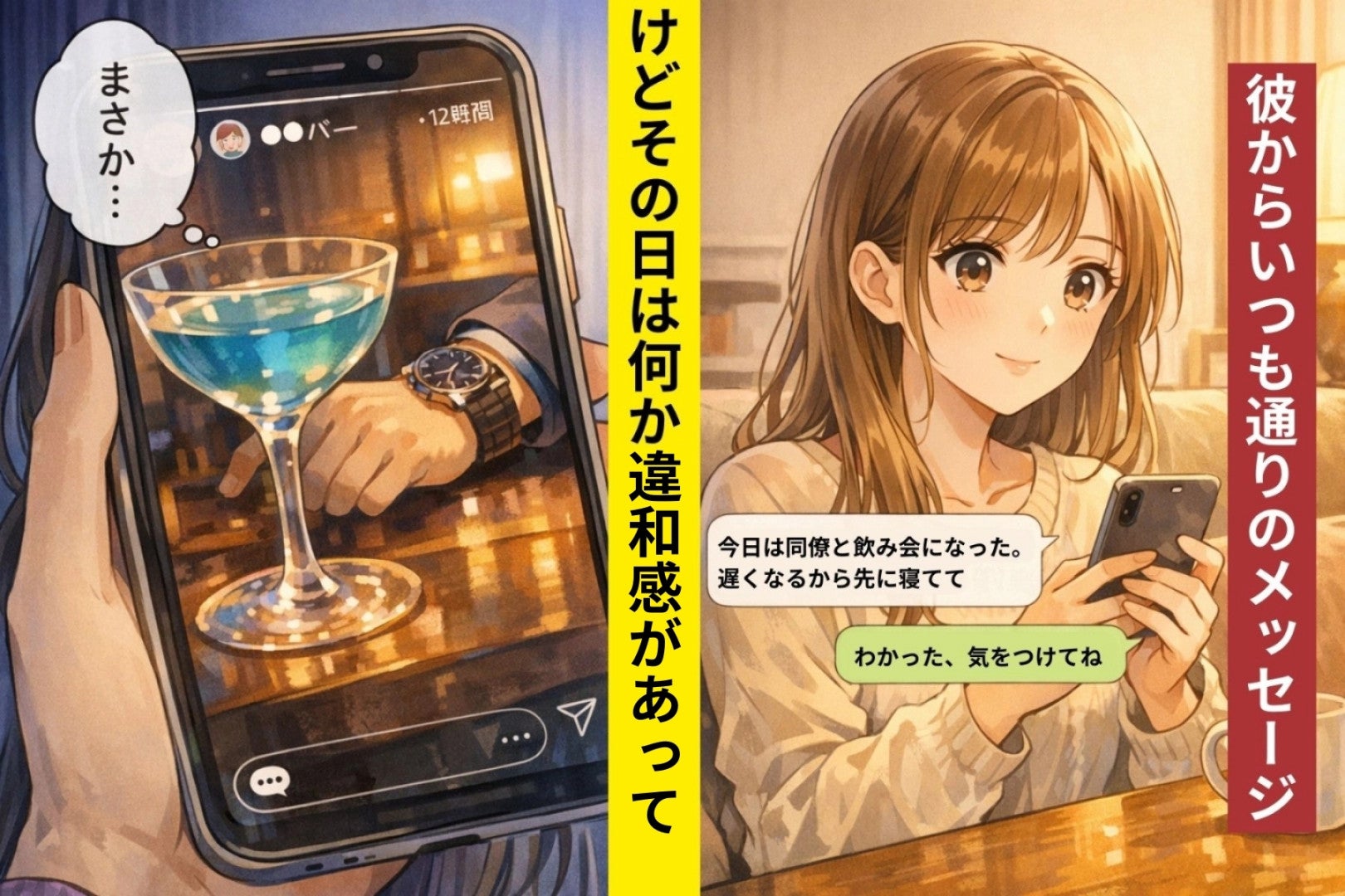 彼「今日は同僚と飲み会」→位置情報つきストーリーに映った“見覚えのある店”で全て察した話