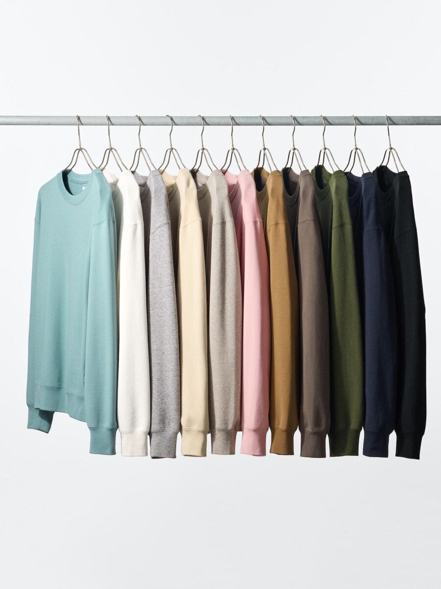 2026春ユニクロ大人女性おすすめスウェットシャツ