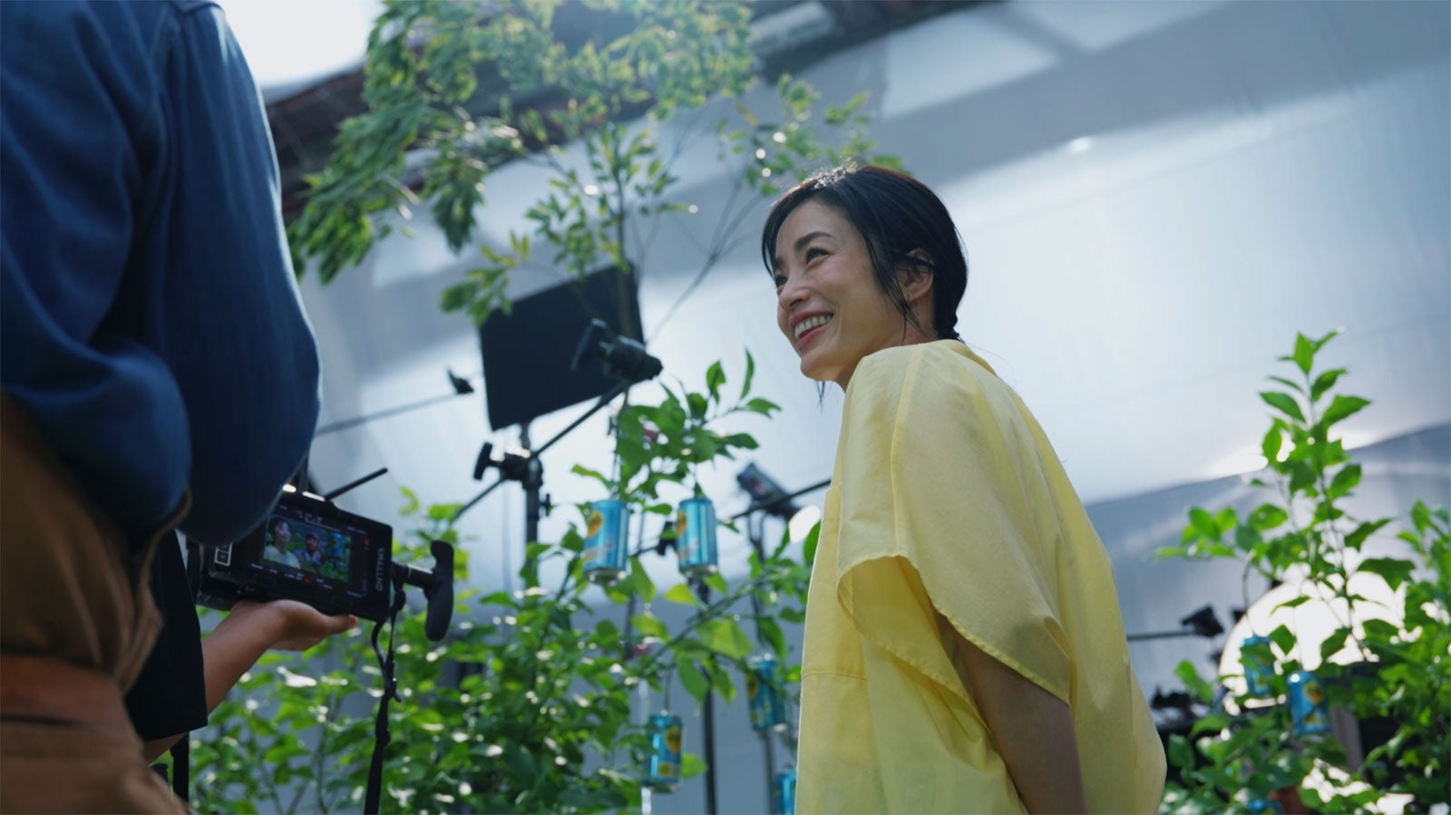 上戸彩／メイキングカット（提供写真）