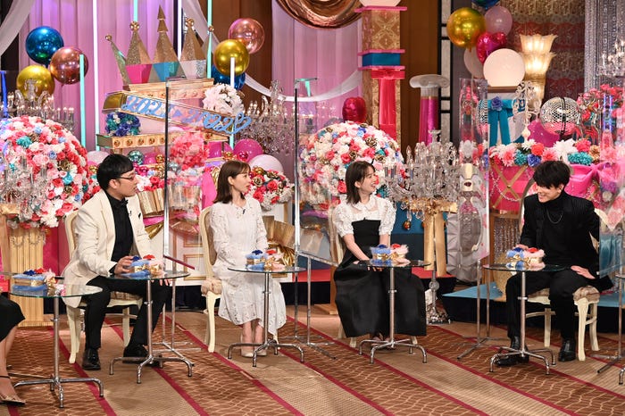 山里亮太、田中みな実、弘中綾香、佐藤健(C)テレビ朝日