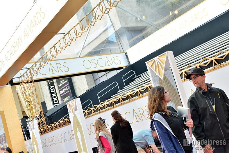 第87回アカデミー賞、レッドカーペット会場準備の様子（米・ドルビー・シアター／画像：モデルプレス）