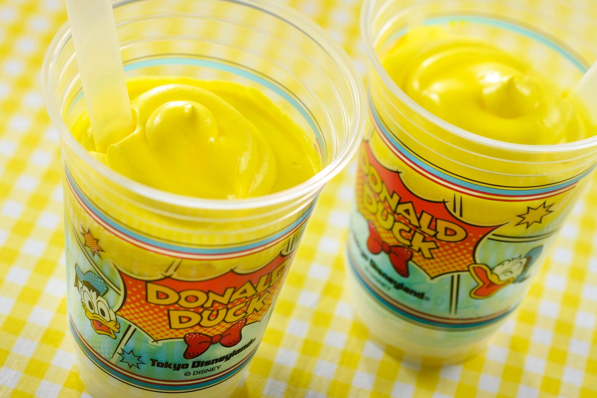 ドナルドダックのハーモニーフロスティ（ラムネ＆ヨーグルト￥700（C）Disney