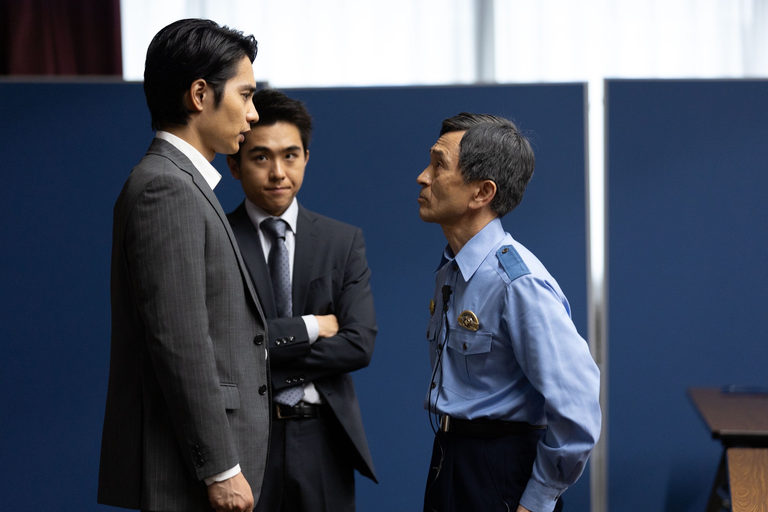 （左から）中村蒼、若林時英、徳井優「ギークス～警察署の変人たち～」第6話より（C）フジテレビ