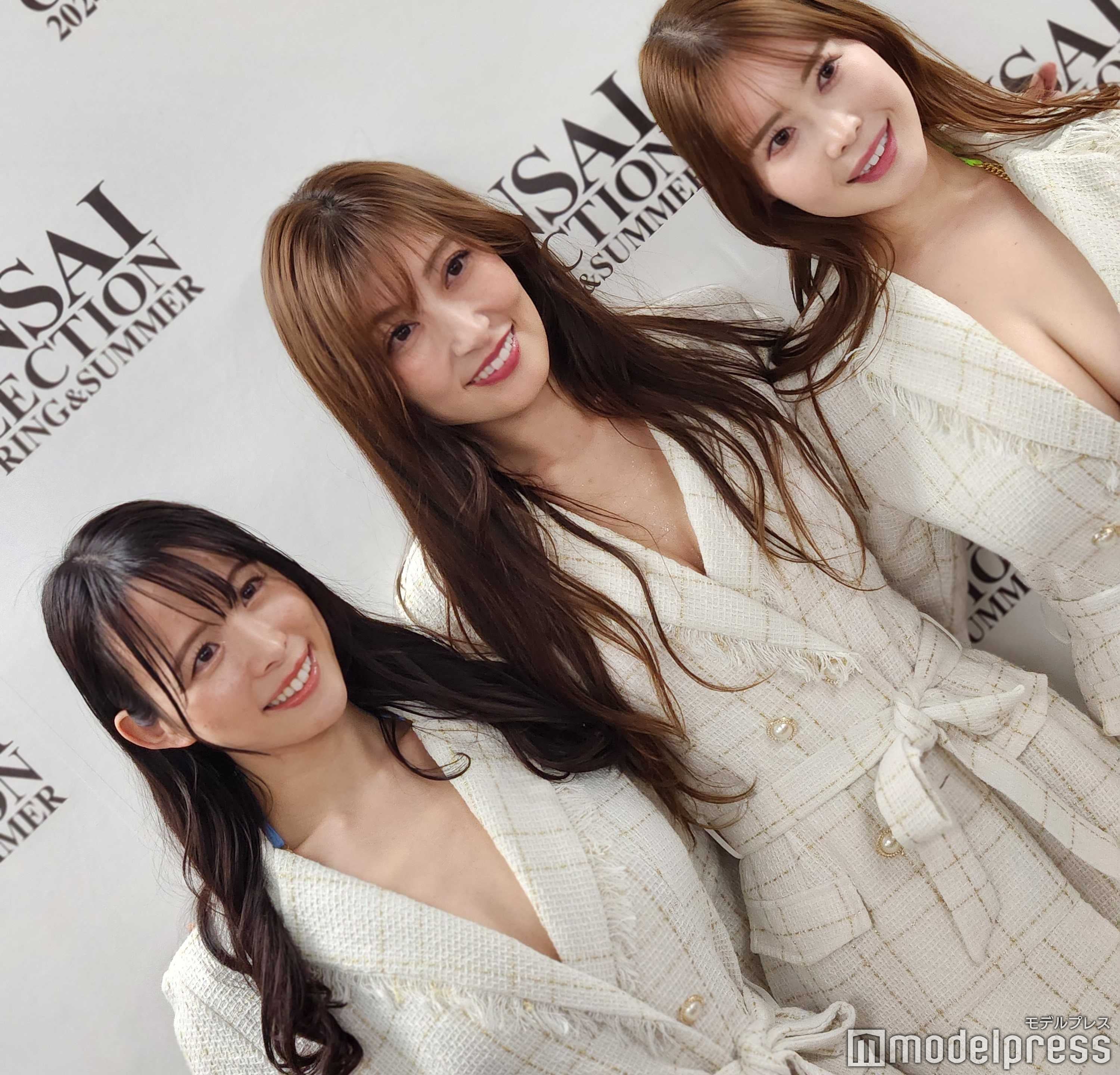清流あゆ、熊田曜子、白川愛梨（C）モデルプレス