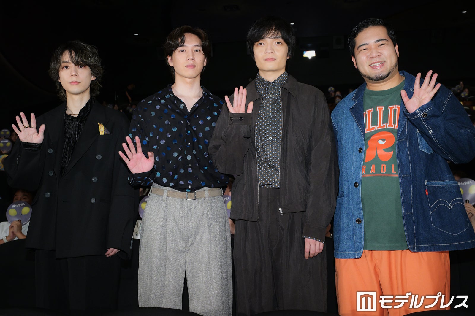 門脇康平監督、坂東龍汰、岡山天音、松井ケムリ（C）モデルプレス