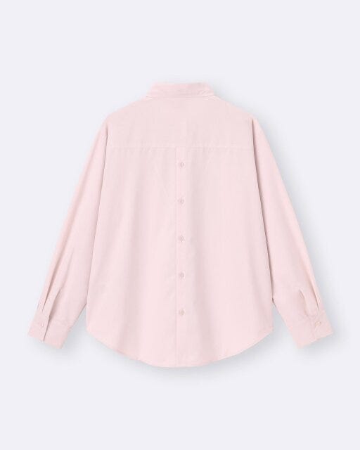 GU　バックボタンシャツ　PINK　後ろ側