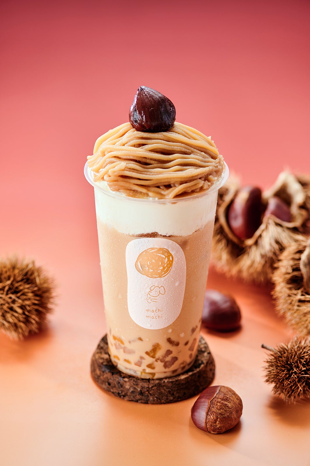 machi machi（マチマチ）「モンブランチーズミルクティー」栗の素材感溢れる秋だけのデザートドリンク