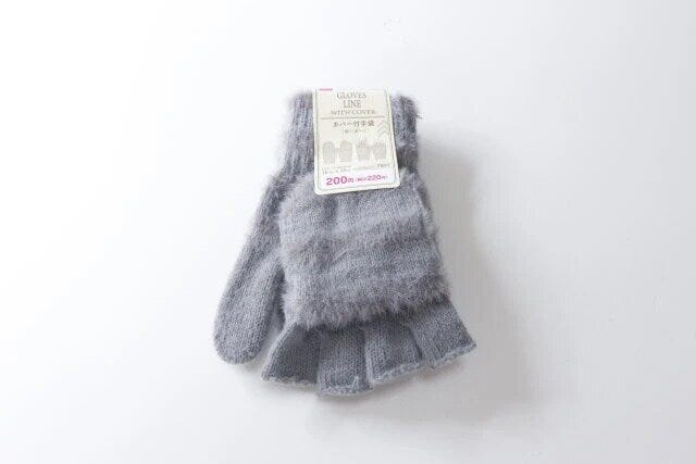 ダイソー　カバー付手袋（ボーダー）　パッケージ