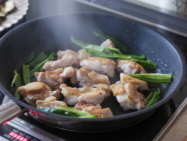 茄子と鶏肉の生姜焼き
