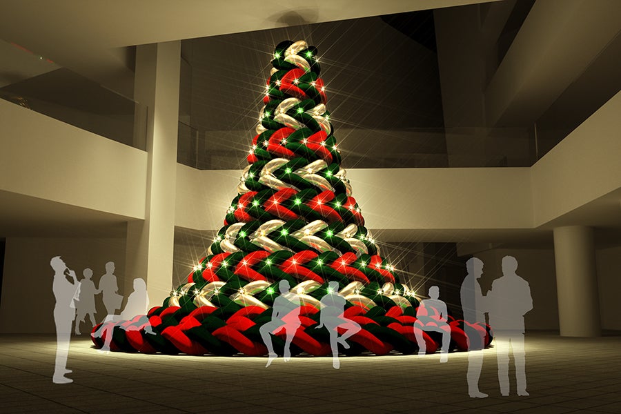 ニット素材のツリー