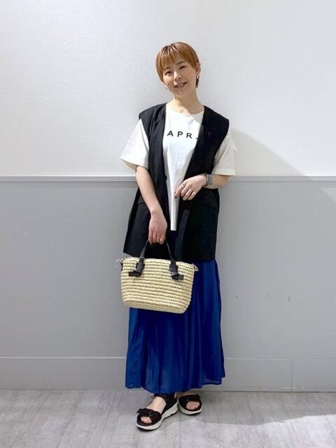 グローバルワーク　ボトムス　スカート　エアリーリラックスフレアスカート