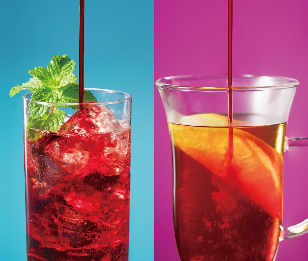 ソーダや紅茶にかければ簡単カクテルの出来上がり