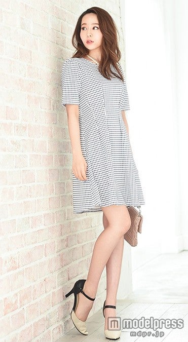 タック入りギンガムチェックワンピ「Rioty」2,980円（税込）