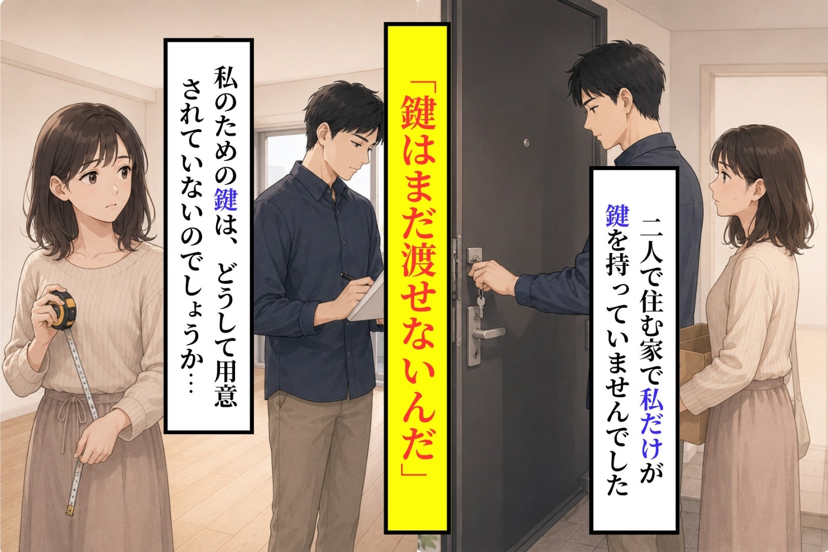 「鍵はまだ渡せないんだ」彼にそう言われた私が、そのまま引っ越しの日を迎えた話