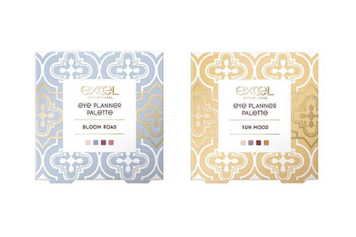 (左から)「アイプランナーパレット 01 BLOOM ROAD(ブルームロード)」「同  02 SUN MOOD(サンムード)」(画像提供:常盤薬品工業株式会社)