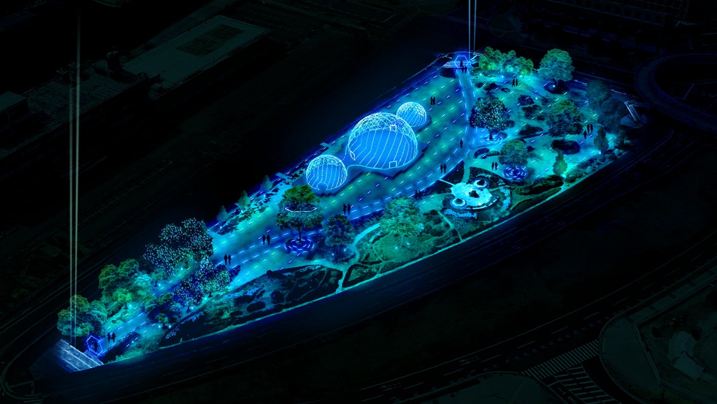 ヨルノヨ-YOKOHAMA CROSS NIGHT ILLUMINATION-／画像提供：横浜市