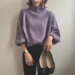 旬のボリュームニットで叶える、こなれコーデ