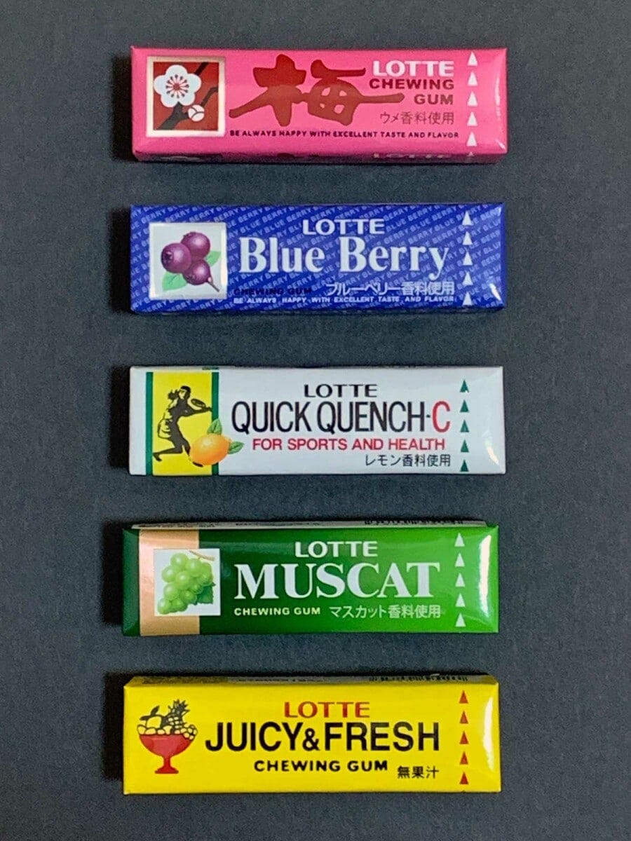 筆者が2022年秋に入手したロッテ復刻板ガム