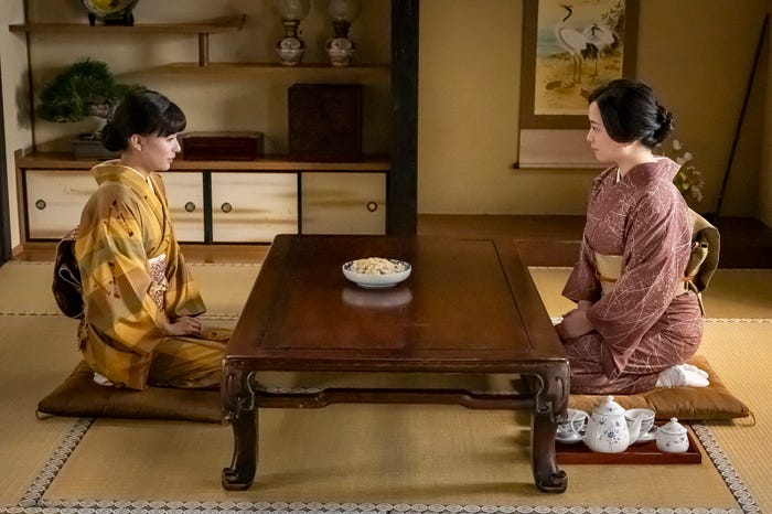 芳根京子、和久井映見「波うららかに、めおと日和」第1話(C)フジテレビ