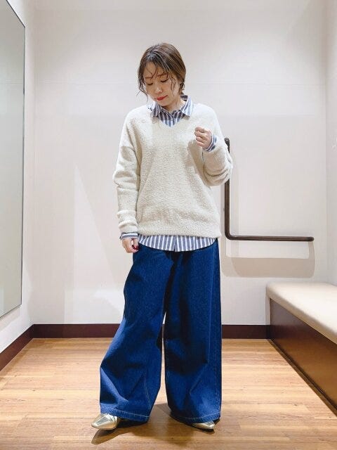 シャギーニット コーデ シャギーニットコーデ4