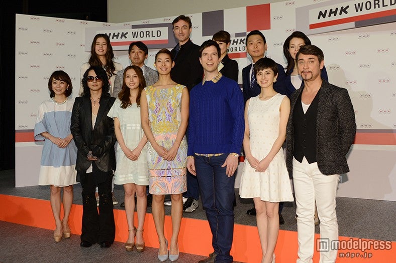 「NHKワールドTV 新年度番組出演者取材会」の様子