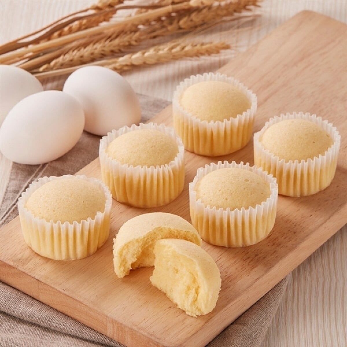 シャトレーゼの北海道産小麦のたまご蒸しケーキのビジュアル