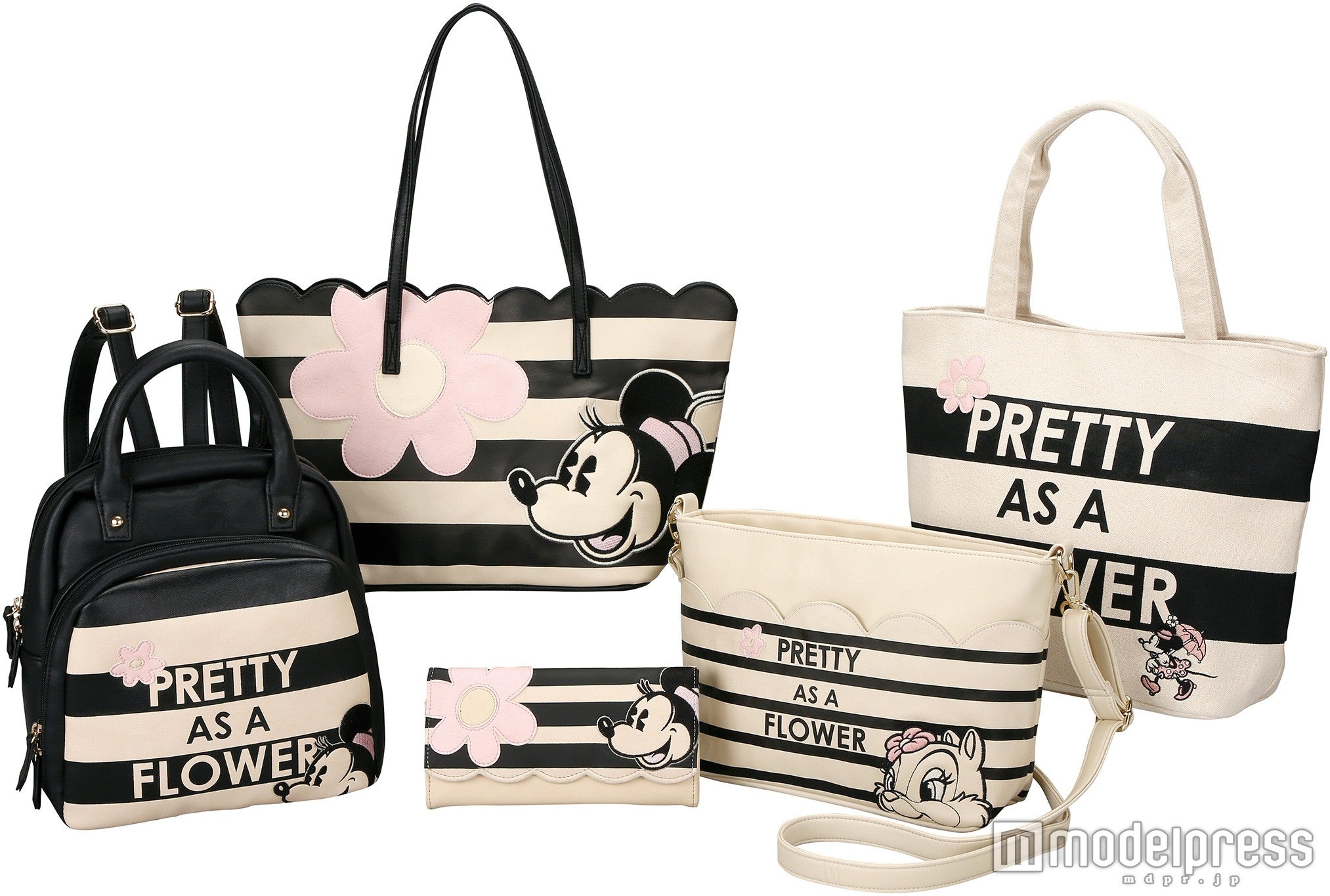 ストライプラインのバッグ（C）Disney