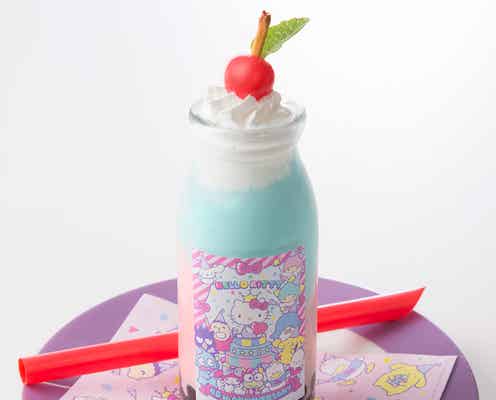 「ハローキティカフェ」池袋に限定OPEN、3色タピオカやタコライスなど6品