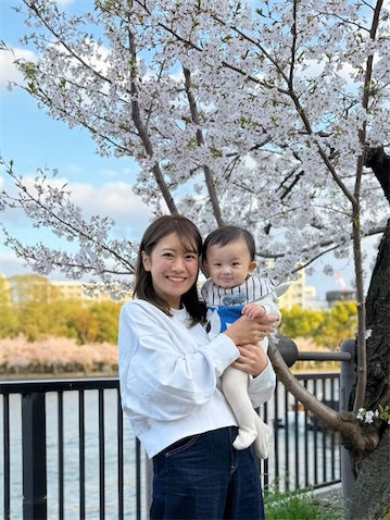 元NMB48 福本愛菜、0歳長男と初お花見「って言いながら今年もお目当ては屋台」本音がポロリ